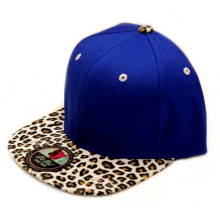 Gorra snapback de cuero de leopardo 100% acrílico